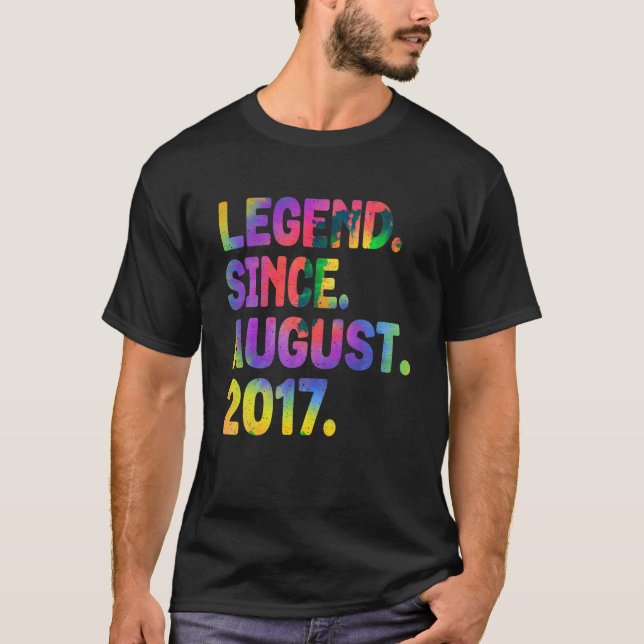 Camiseta Legenda desde agosto de 2017 Tie Dye 6 B (Frente)