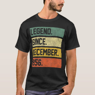 Camiseta Legenda desde dezembro de 1956 66 anos 66 anos Nas
