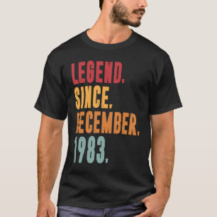 Camiseta Legenda desde dezembro de 1983 40 anos 40 anos Nas