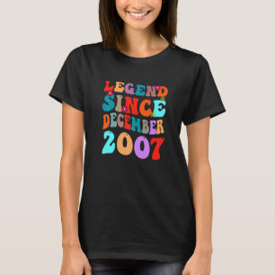 Camiseta Legenda Desde Dezembro De 2007 Vintage Aniversário