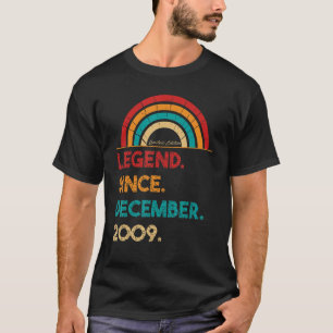 Camiseta Legenda Desde Dezembro De 2009 Nascer De Aniversár