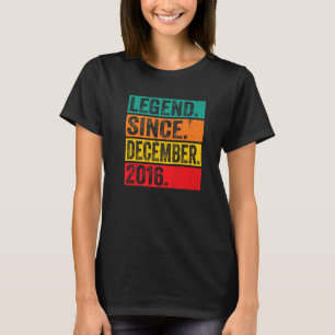 Camiseta Legenda Desde Dezembro De 2016 6 Retro Aniversário