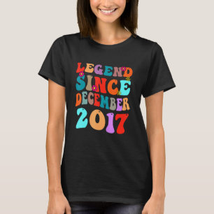 Camiseta Legenda Desde Dezembro De 2017 Vintage Aniversário