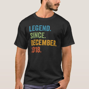 Camiseta Legenda desde dezembro de 2018 4º Aniversário 4 An