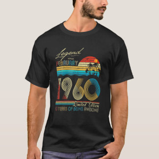 Camiseta Legenda Desde Fevereiro De 1960 60º Aniversário Pr