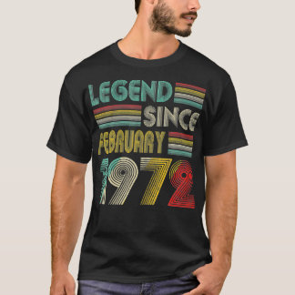 Camiseta Legenda Desde Fevereiro De 1972 50ª Festa De 50 An