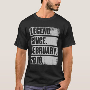 Camiseta Legenda desde fevereiro de 2010, 12 anos, 12 de pr