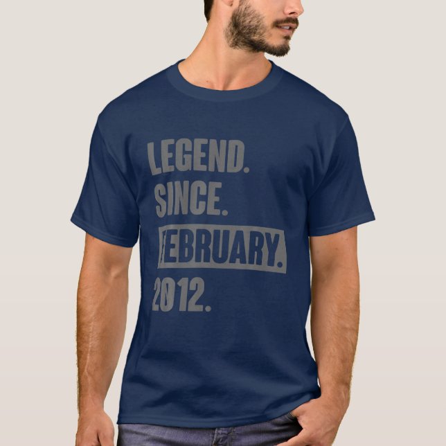 Camiseta Legenda Desde Fevereiro De 2012 - Presente De 10 A (Frente)