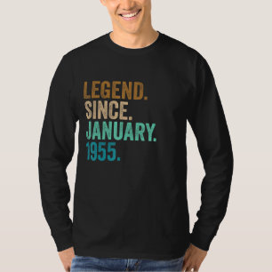 Camiseta Legenda desde Janeiro de 1955 68 anos 68 anos
