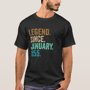 Camiseta Legenda desde Janeiro de 1955 68 anos 68 anos