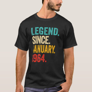 Camiseta Legenda desde Janeiro de 1964 59 anos 59 anos