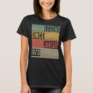 Camiseta Legenda desde Janeiro de 1973 50º aniversário 50 a