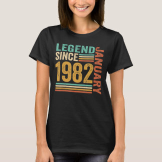 Camiseta Legenda Desde Janeiro De 1982, 41 Anos, 41ruas De 