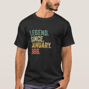 Camiseta Legenda desde Janeiro de 1986 37 anos 37 anos