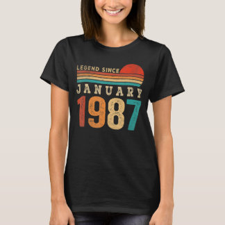 Camiseta Legenda desde Janeiro de 1987 36 anos 36 anos