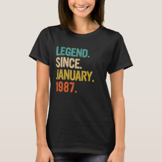 Camiseta Legenda desde Janeiro de 1987 36 anos 36 anos
