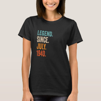 Camiseta Legenda desde julho de 1940 83º Aniversário