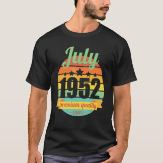 Camiseta Legenda desde julho de 1952 70 anos 70 70 Aniversá