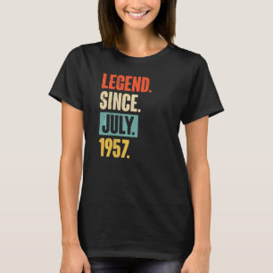 Camiseta Legenda desde julho de 1957 65 anos 65 anos