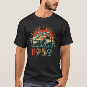 Camiseta Legenda desde julho de 1959 Nascer julho de 1959 6