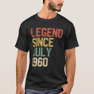 Camiseta Legenda Desde Julho De 1960 60º Aniversário Ofer