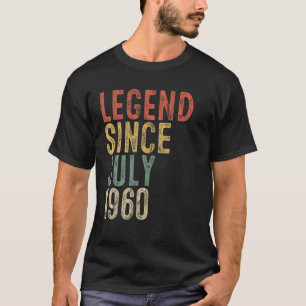 Camiseta Legenda Desde Julho De 1960 60º Aniversário Ofer