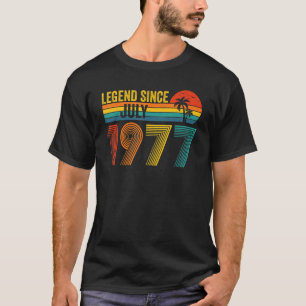 Camiseta Legenda desde julho de 1977 45º aniversário 45 ano