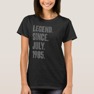 Camiseta Legenda desde julho de 1985 37 anos 37 anos
