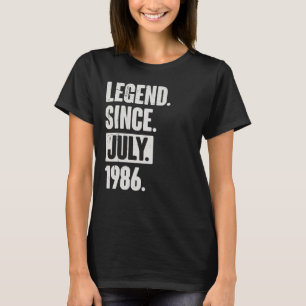 Camiseta Legenda desde julho de 1986 36 anos 36 anos