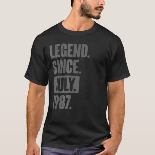 Camiseta Legenda desde julho de 1987 35 anos 35 anos