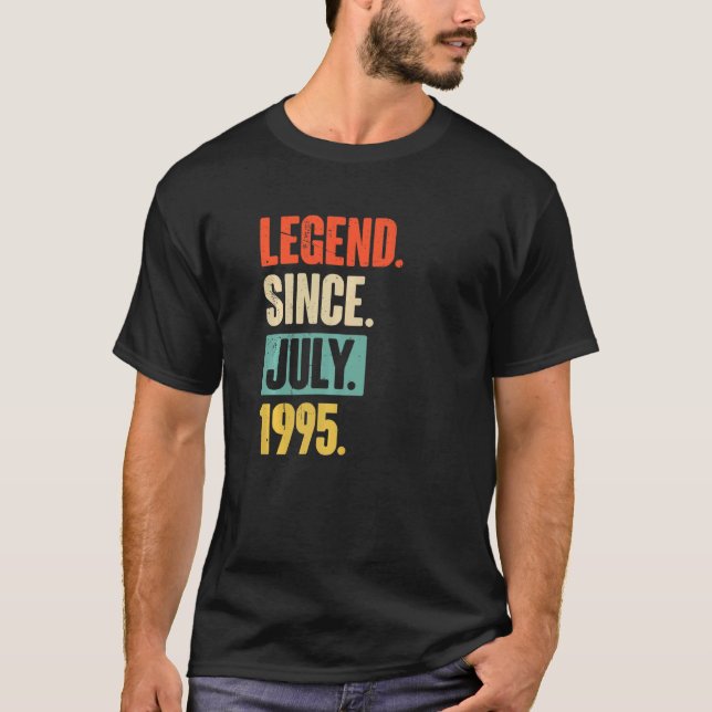 Camiseta Legenda desde julho de 1995 27 anos 27 anos Aniver (Frente)