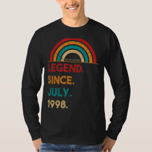 Camiseta Legenda desde julho de 1998 24º aniversário do Nas