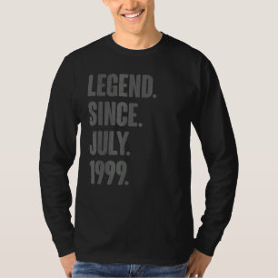 Camiseta Legenda desde julho de 1999 23 anos 23 anos