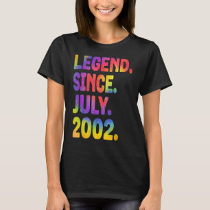 Camiseta Legenda desde julho de 2002 aniversário de 21 anos