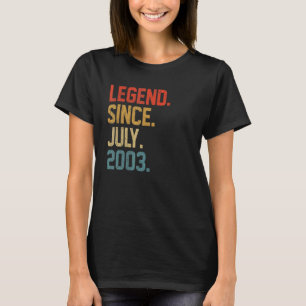 Camiseta Legenda desde julho de 2003 19 anos 19 anos