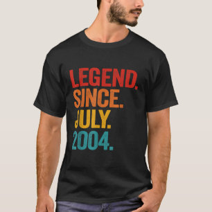Camiseta Legenda desde julho de 2004 18º Aniversário Presen