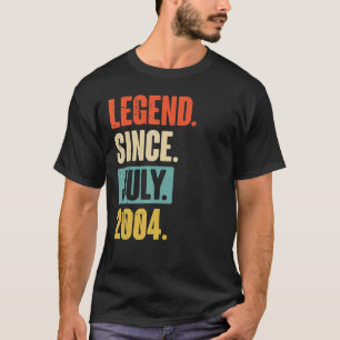 Camiseta Legenda desde julho de 2004 18 anos 18 anos