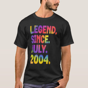Camiseta Legenda desde julho de 2004 19 anos 19 anos 19 ano
