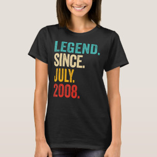Camiseta Legenda desde julho de 2008 Aniversário de 15 de 1