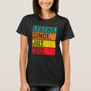 Camiseta Legenda desde julho de 2012 10º aniversário 10 ano