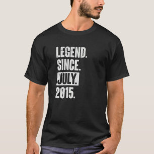 Camiseta Legenda desde julho de 2015, 7 anos, 7, Aniversári