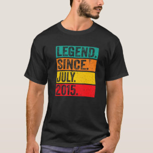 Camiseta Legenda Desde Julho De 2015, 7 De 7 Anos Aniversár