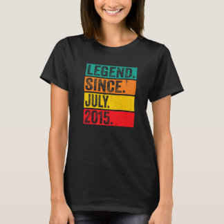 Camiseta Legenda Desde Julho De 2015, 7 De 7 Anos Aniversár