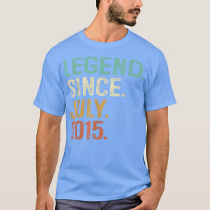 Camiseta Legenda Desde Julho De 2015: Aniversário De 7, Pre