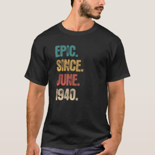Camiseta Legenda desde junho de 1940 82 anos 82 anos