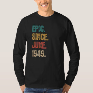 Camiseta Legenda desde junho de 1949 73 anos 73 anos