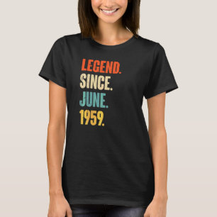 Camiseta Legenda desde junho de 1959 63 anos 63 anos