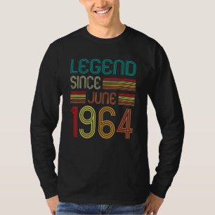 Camiseta Legenda desde junho de 1964 58º aniversário 58 ano