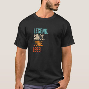 Camiseta Legenda desde junho de 1969 54º Aniversário