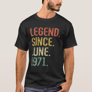 Camiseta Legenda Desde Junho De 1971 50º Aniversário De 50 